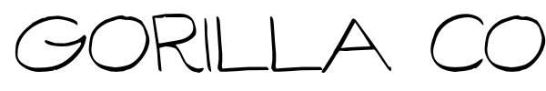 Gorilla Comix font preview